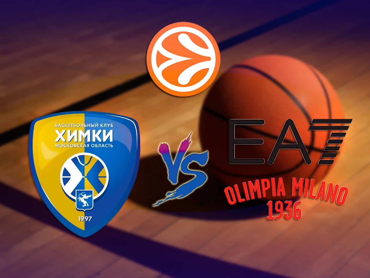 Баскетбол-Евролига-Мужчины-Химки-Россия-Милан-Италия
