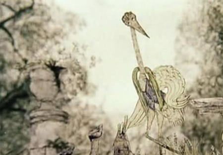 кадр из фильма Цапля и журавль