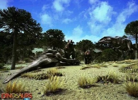Динозавры Патагонии 3D кадры