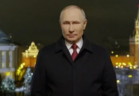 Новогоднее обращение Президента Российской Федерации Владимира Владимировича Путина кадры