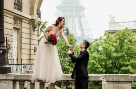 Свадьба в Париже кадры