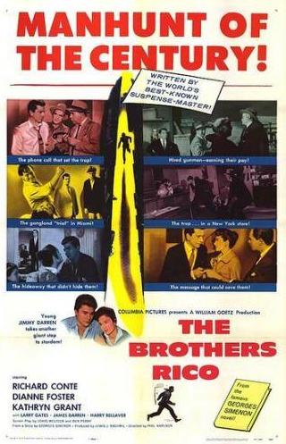 Ричард Конте и фильм Братья Рико (1957)