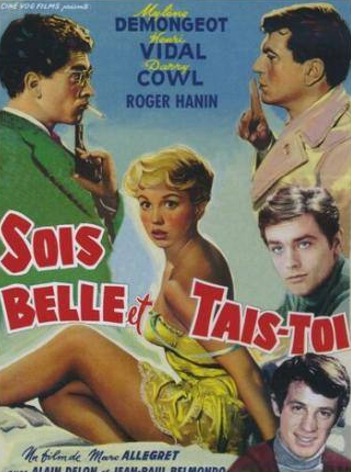 Ален Делон и фильм Будь красивой и молчи (1958)