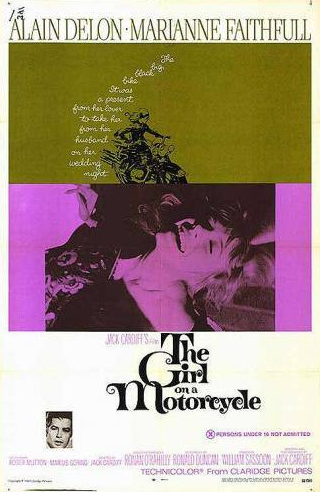 Ален Делон и фильм Девушка на мотоцикле (1968)