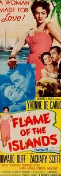 Ивонн де Карло и фильм Flame of the Islands (1956)