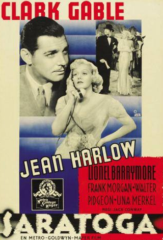 Кларк Гейбл и фильм Саратога (1937)
