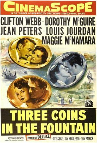 Луи Журдан и фильм Три монеты в фонтане (1954)