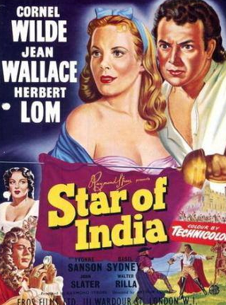 Корнел Уайлд и фильм Звезда Индии (1954)